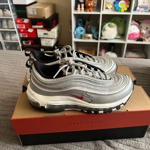 Wmns Air Max 97 Metallic Silver/Varsity Red/White